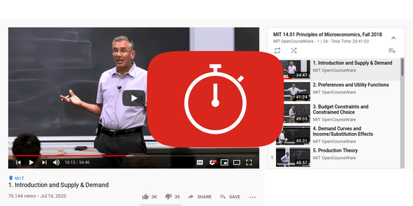 YouTube Playlist Length Display